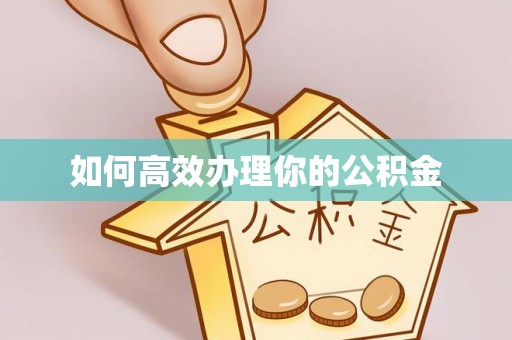 裕民如何高效办理你的公积金