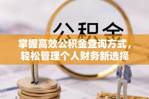 裕民掌握高效公积金查询方式，轻松管理个人财务新选择