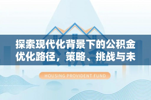 裕民探索现代化背景下的公积金优化路径，策略、挑战与未来展望