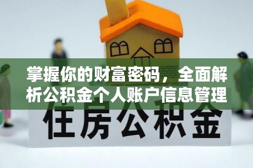 裕民掌握你的财富密码，全面解析公积金个人账户信息管理与优化