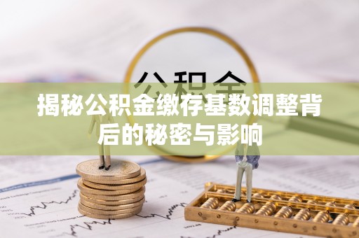 裕民揭秘公积金缴存基数调整背后的秘密与影响