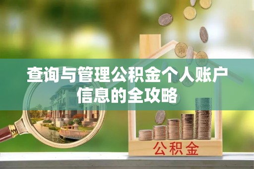 裕民查询与管理公积金个人账户信息的全攻略