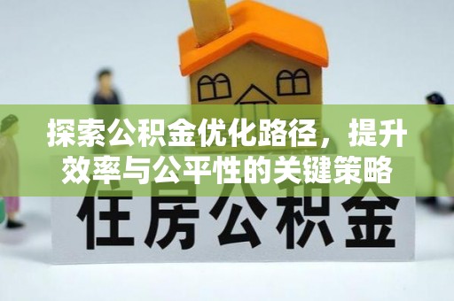 裕民探索公积金优化路径，提升效率与公平性的关键策略