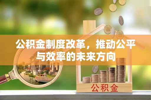 裕民公积金制度改革，推动公平与效率的未来方向