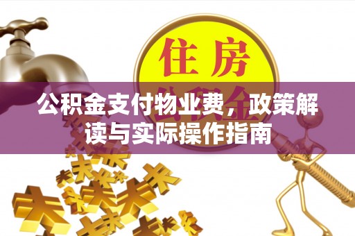 裕民公积金支付物业费，政策解读与实际操作指南