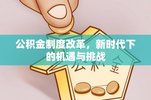 裕民公积金制度改革，新时代下的机遇与挑战