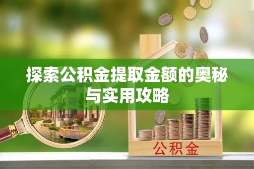 裕民探索公积金提取金额的奥秘与实用攻略