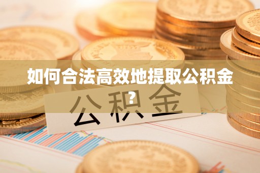 裕民如何合法高效地提取公积金？