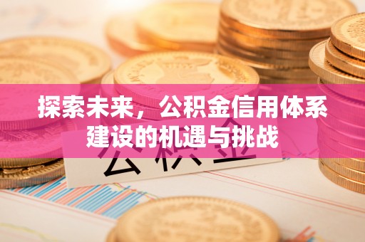 裕民探索未来，公积金信用体系建设的机遇与挑战