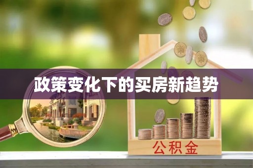 裕民政策变化下的买房新趋势